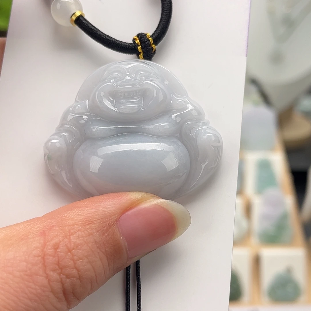 翡翠未镶嵌颈饰佛公