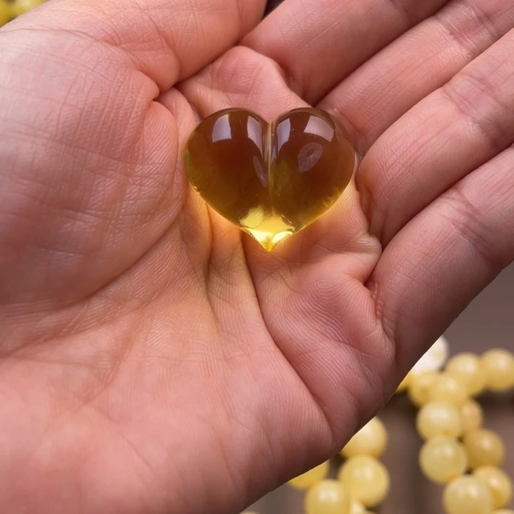 琥珀未镶嵌颈饰蜜蜡