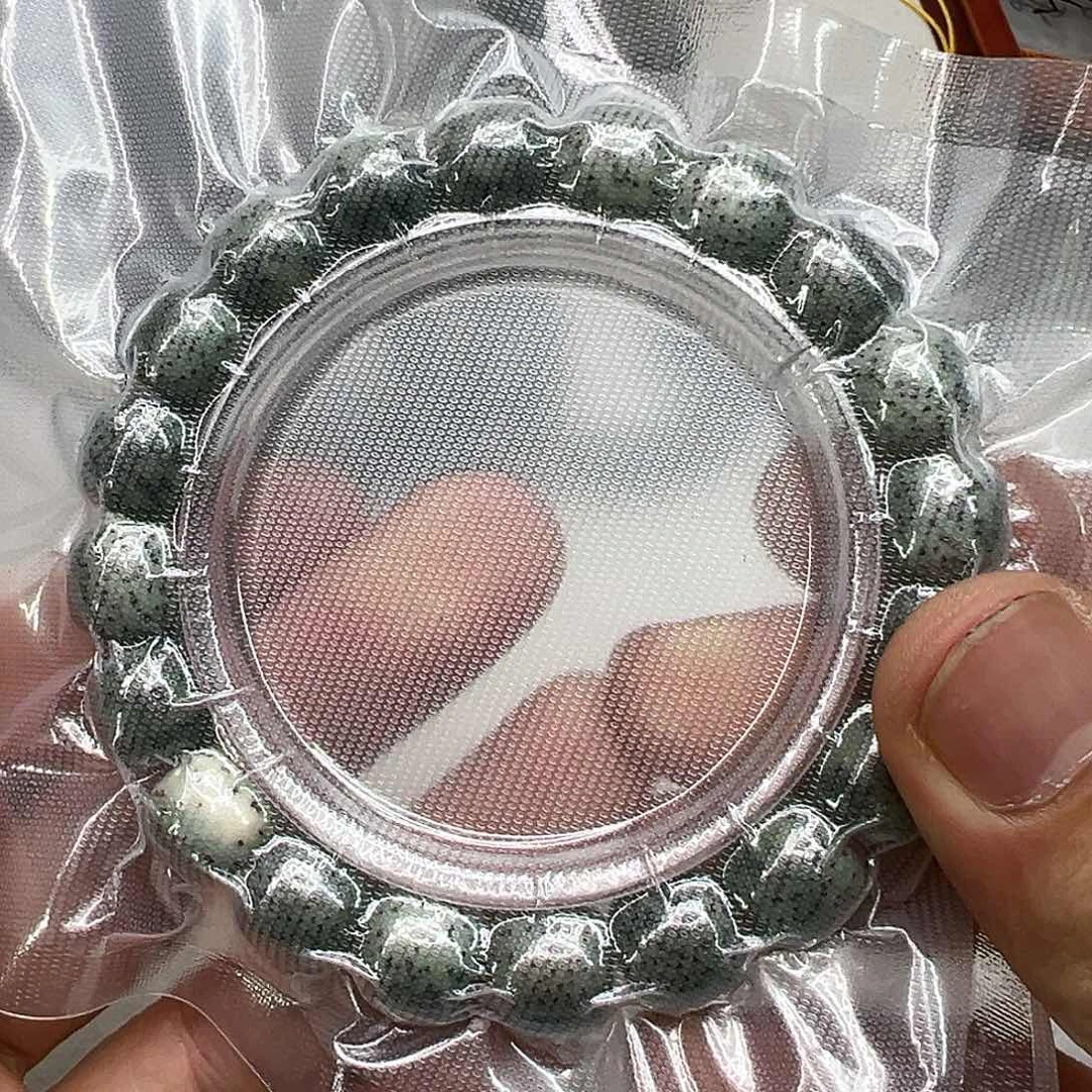 星月菩提手串69传说变态绿石玉星月菩提12