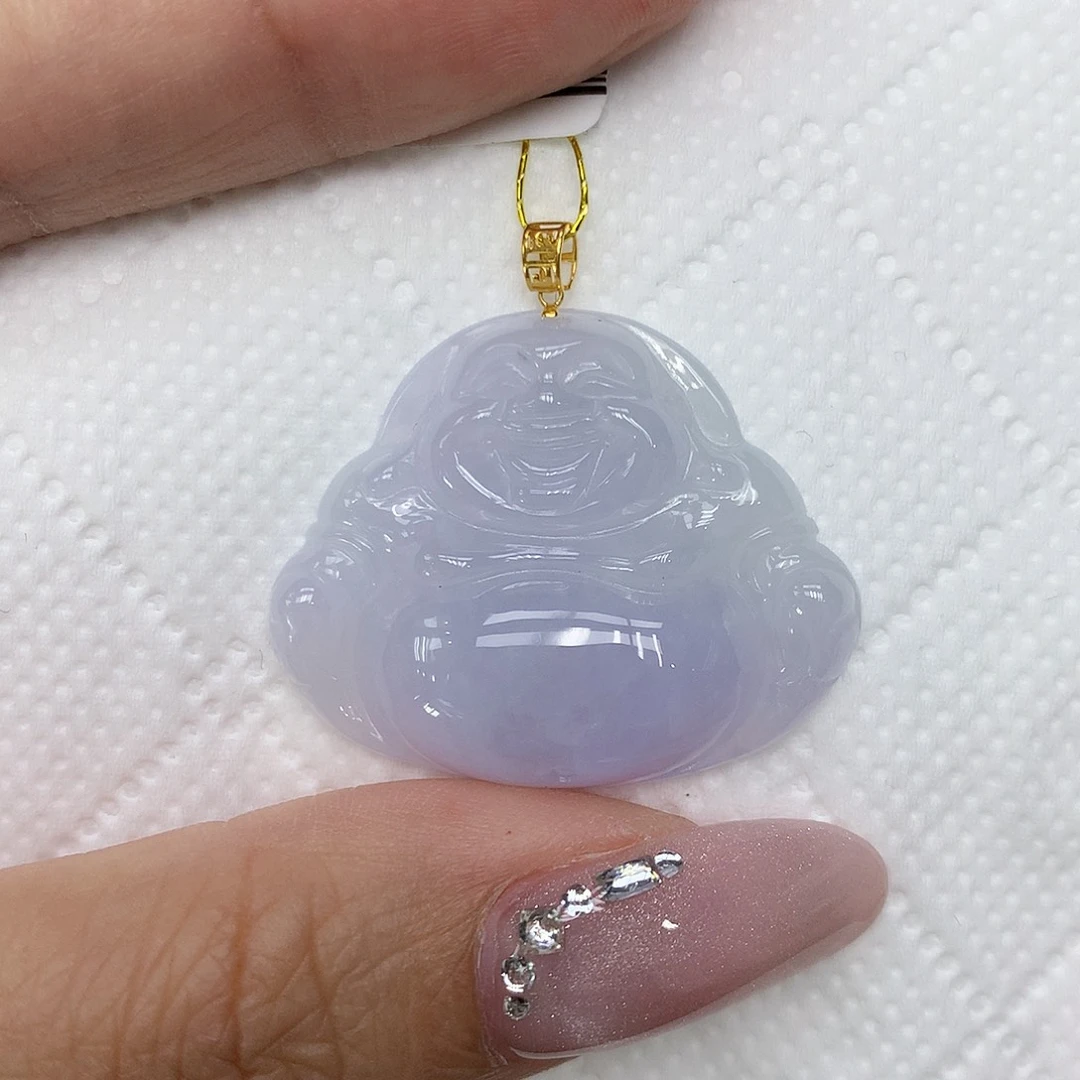 颈饰18K金镶嵌翡翠