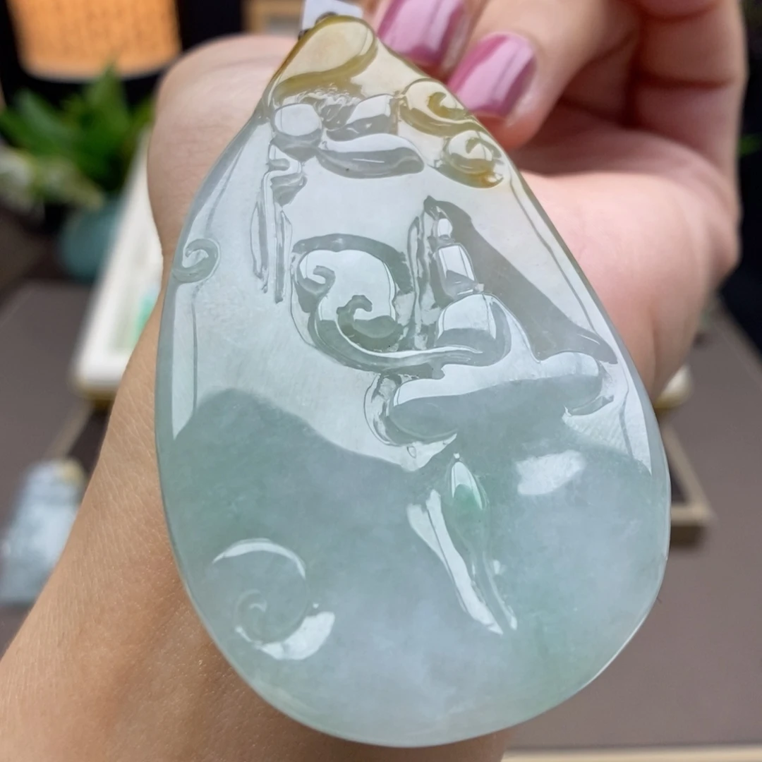 翡翠未镶嵌颈饰吊坠53