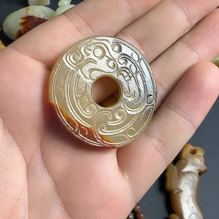 和田玉未镶嵌车挂用****3