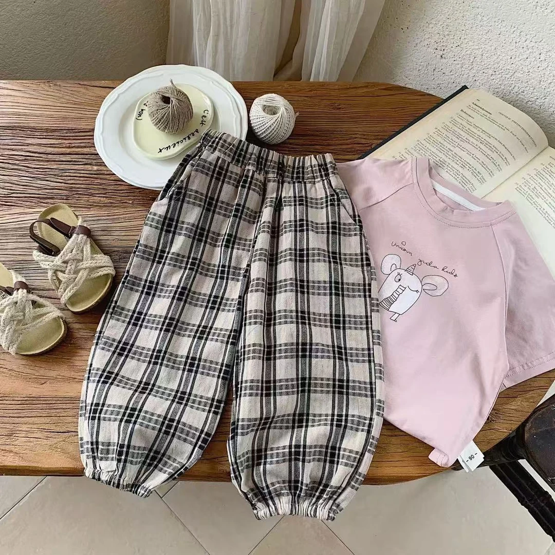 BC 2025夏季新款格子防蚊裤  G0107