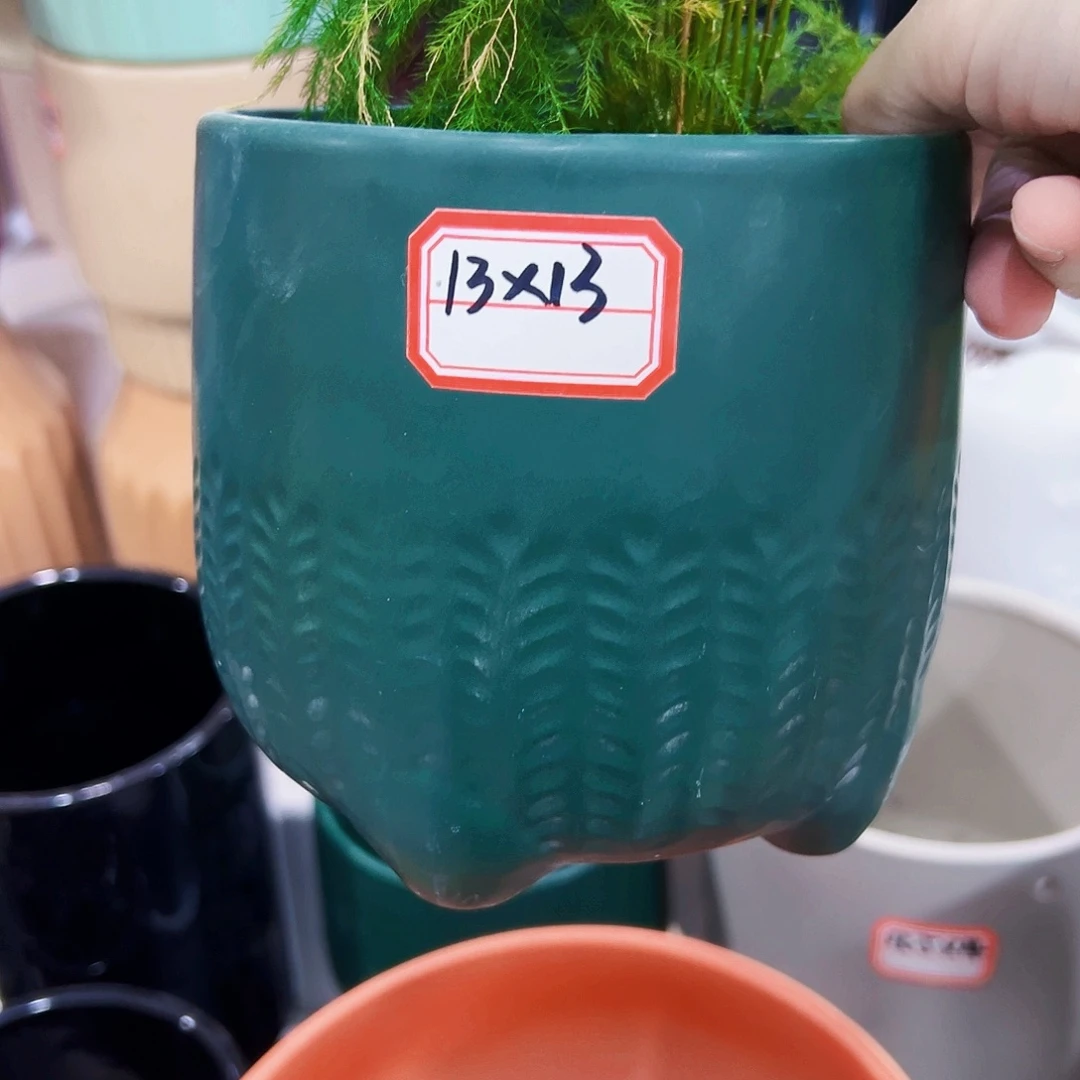 外贸尾单陶瓷花盆凑单10米包邮