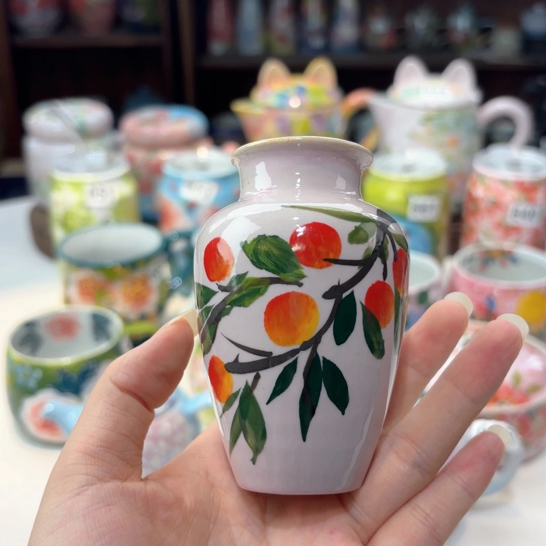 景德镇手绘高温釉下彩陶瓷茶具