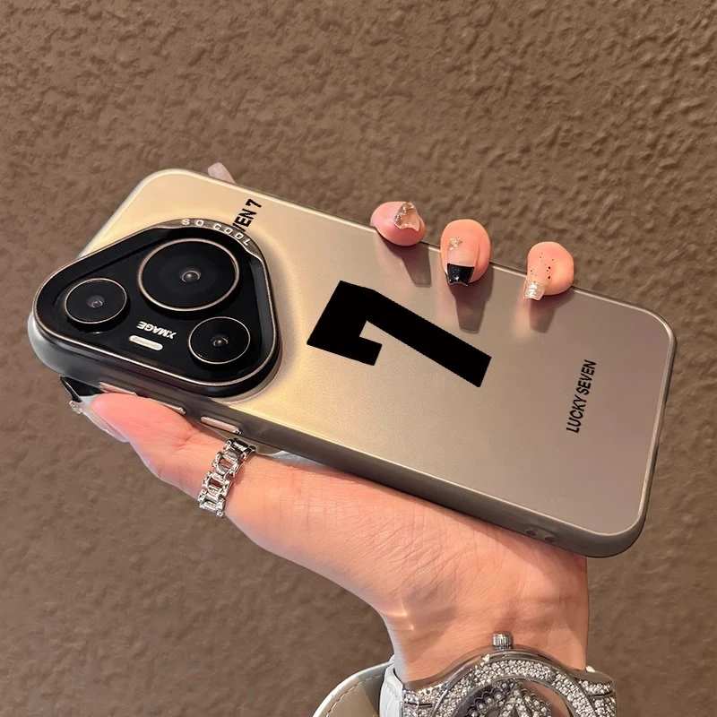 幸运数字7适用华为pura80pro+手机壳p70ultra磨砂防摔mate60男40