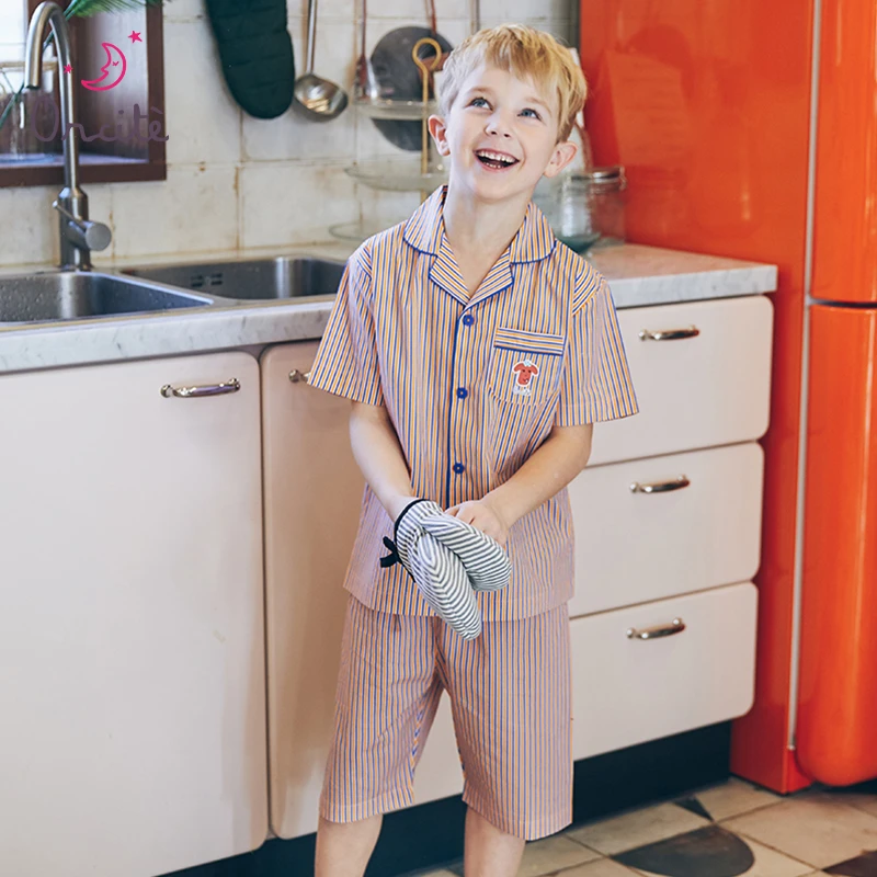 【芮缇妈专属】进口儿童夏短袖家居服睡衣套装