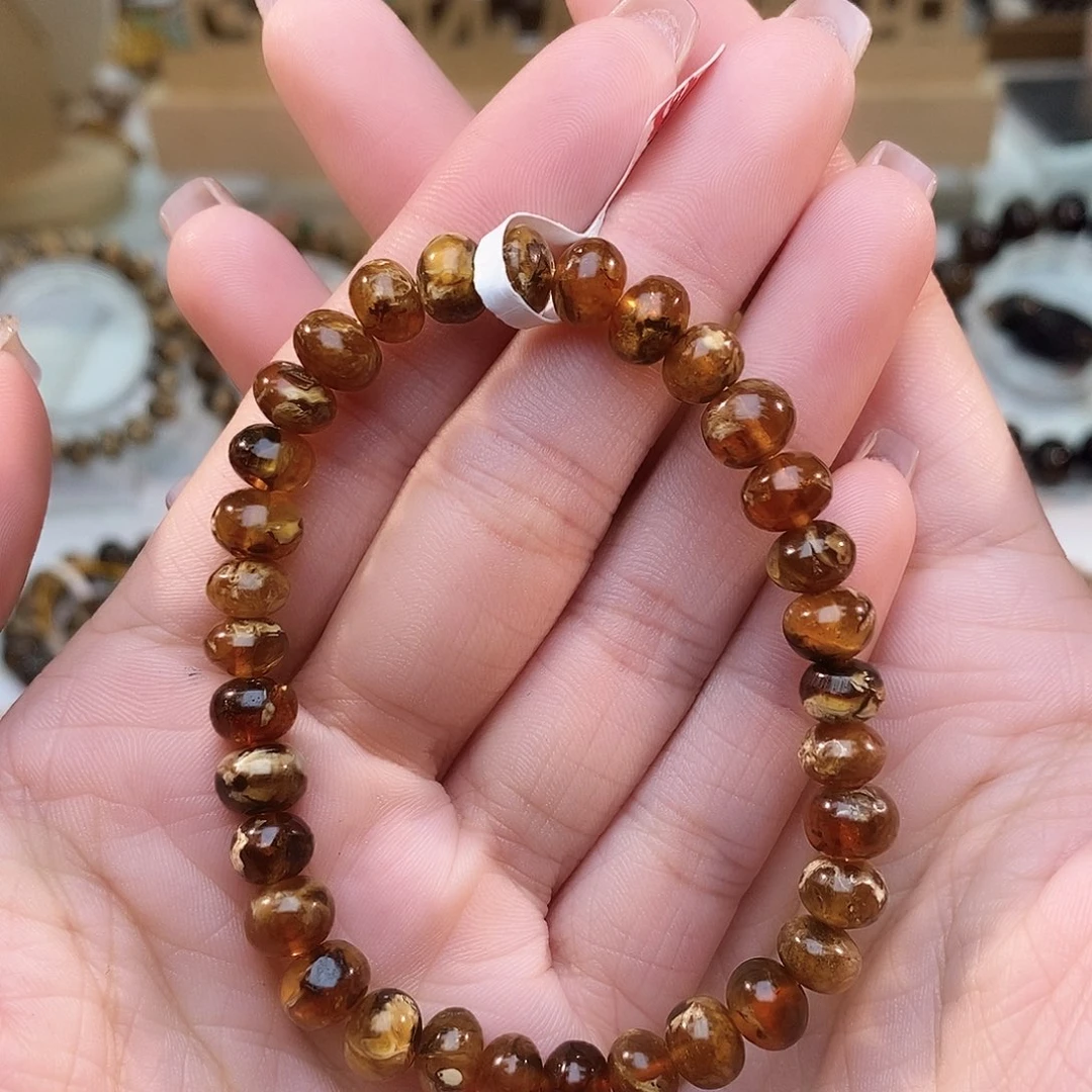 琥珀未镶嵌手链7➕