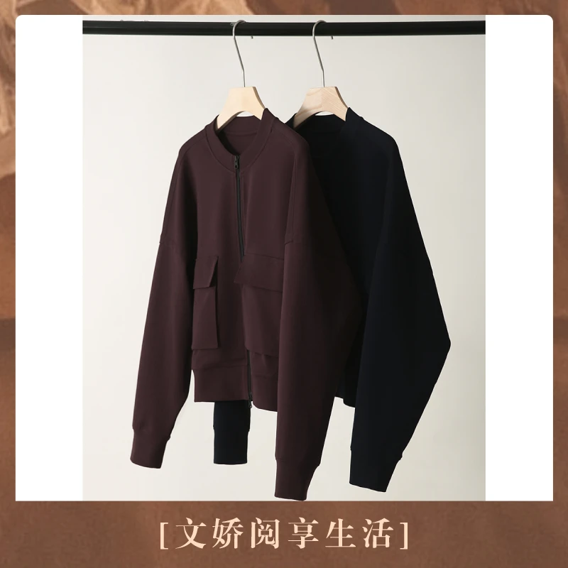 【文娇专属】“实用主义”设计感 短款工装感棒球外套S71154WTGAG
