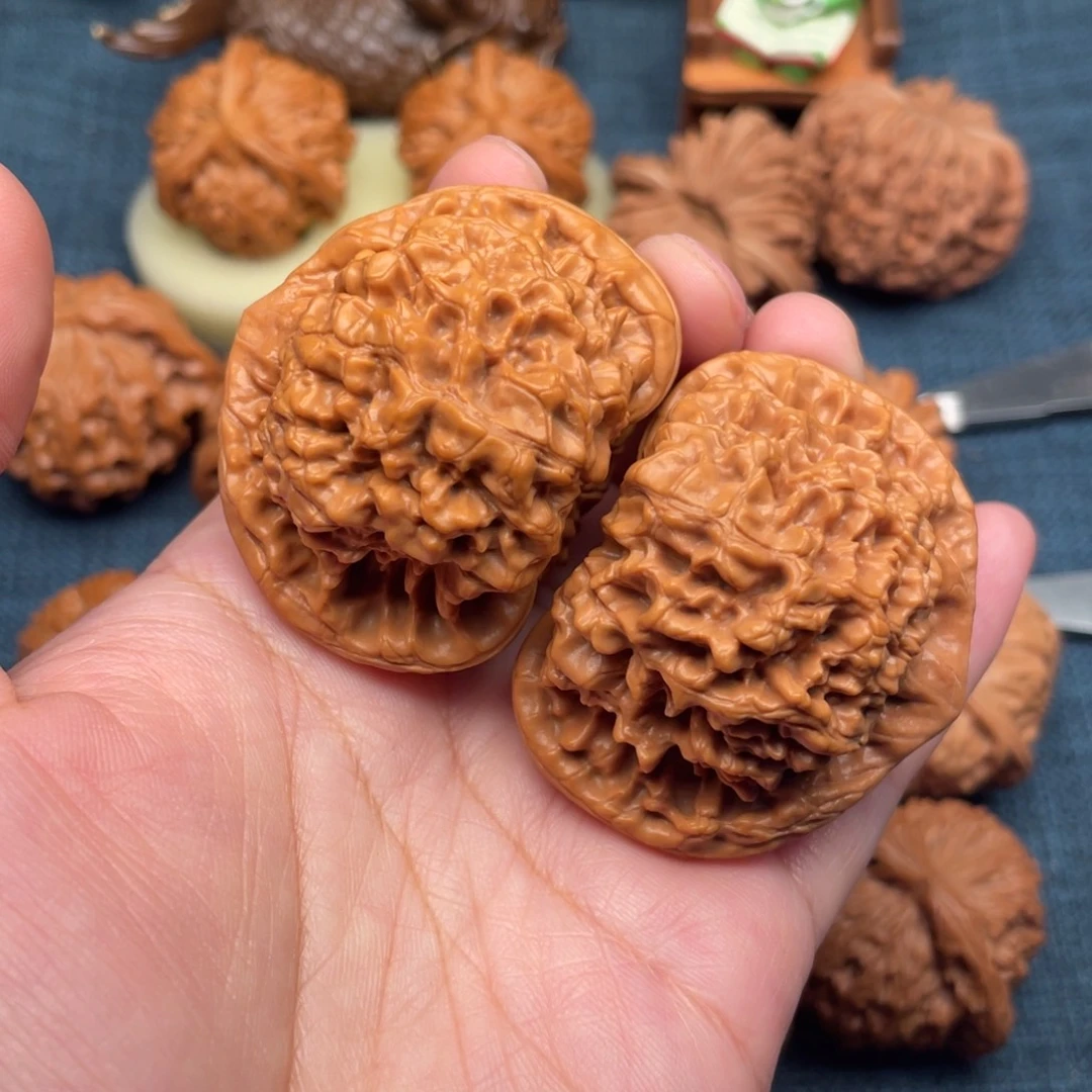 L***H文玩核桃把件51官帽全品