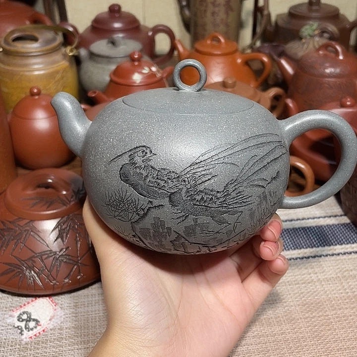 茶壶紫砂紫砂宜兴紫砂壶380cc