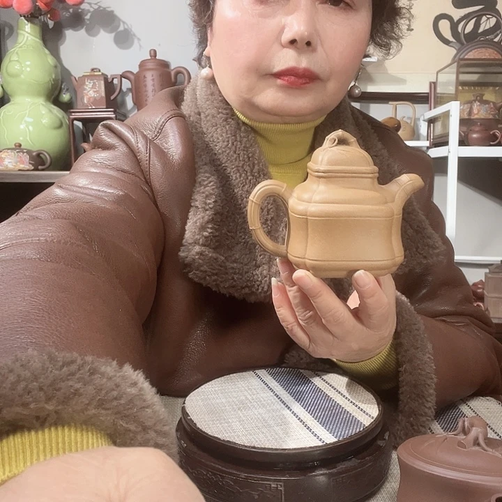 段泥茶壶用*原矿紫砂壶