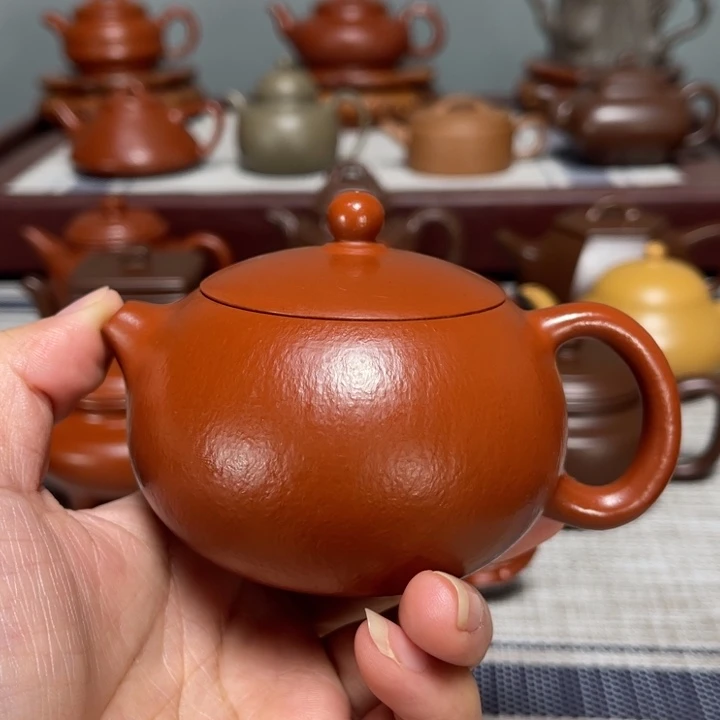 平***笙茶壶紫砂全手工制作160cc