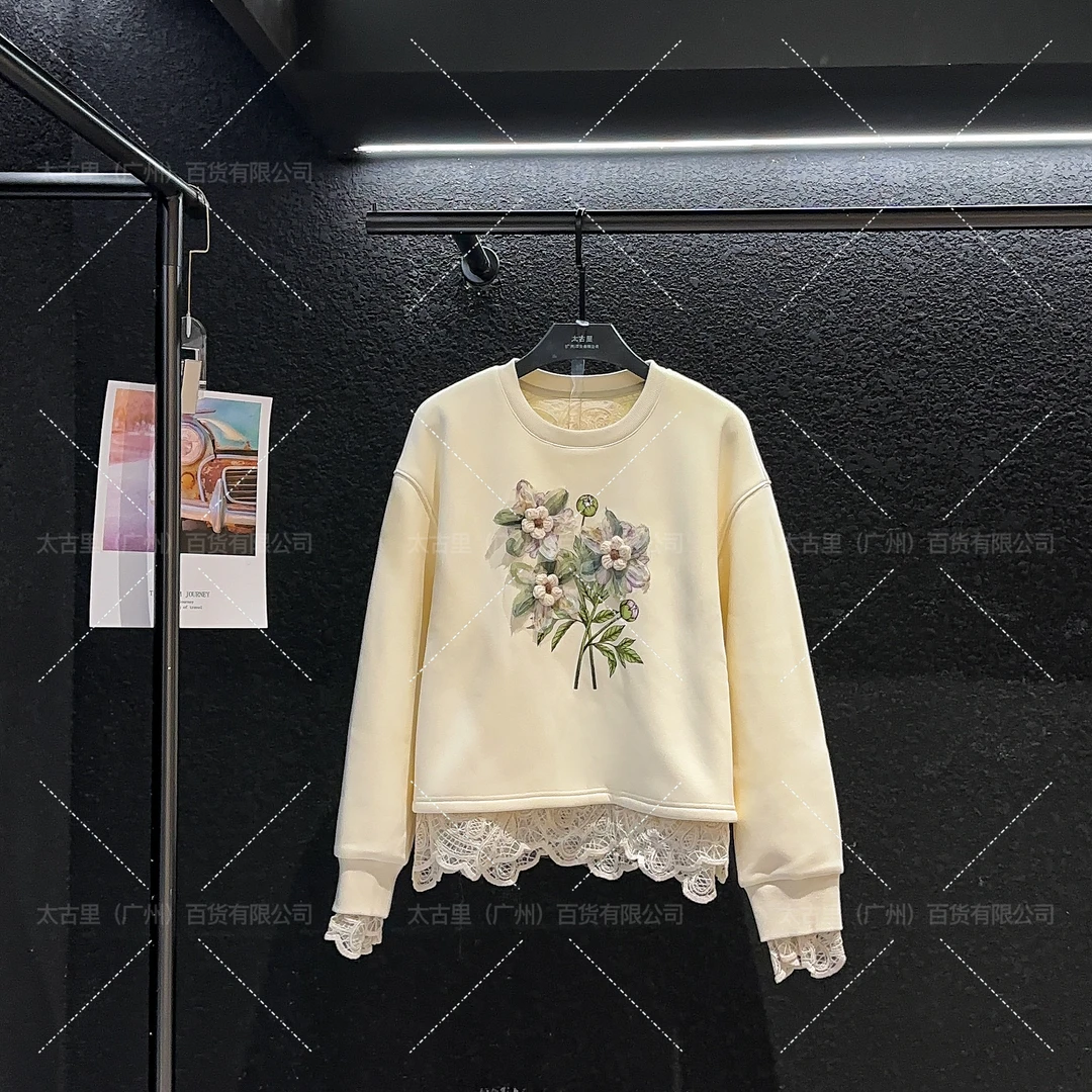 【宠粉价】韩系立体花朵长袖加绒卫衣JC-A2405
