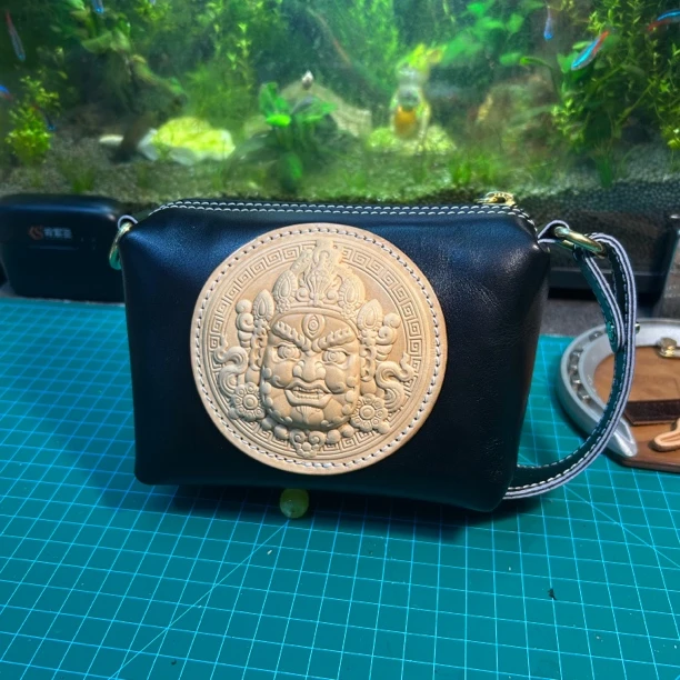 古月素兮手工文玩包男士手包中性风地雷系幂式穿搭老钱风ins风