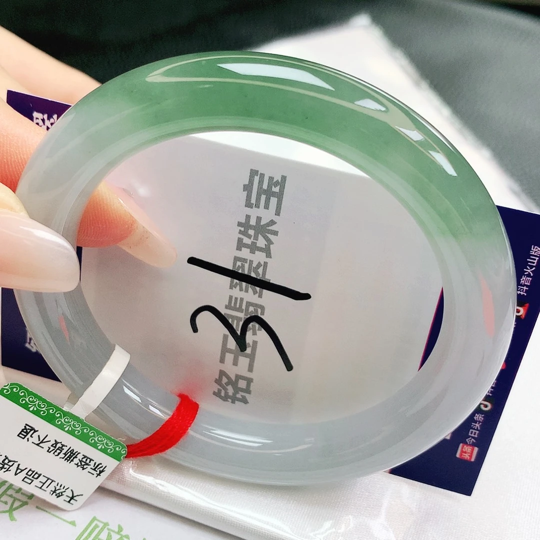 翡翠未镶嵌手镯缅甸天然a货翡翠手镯