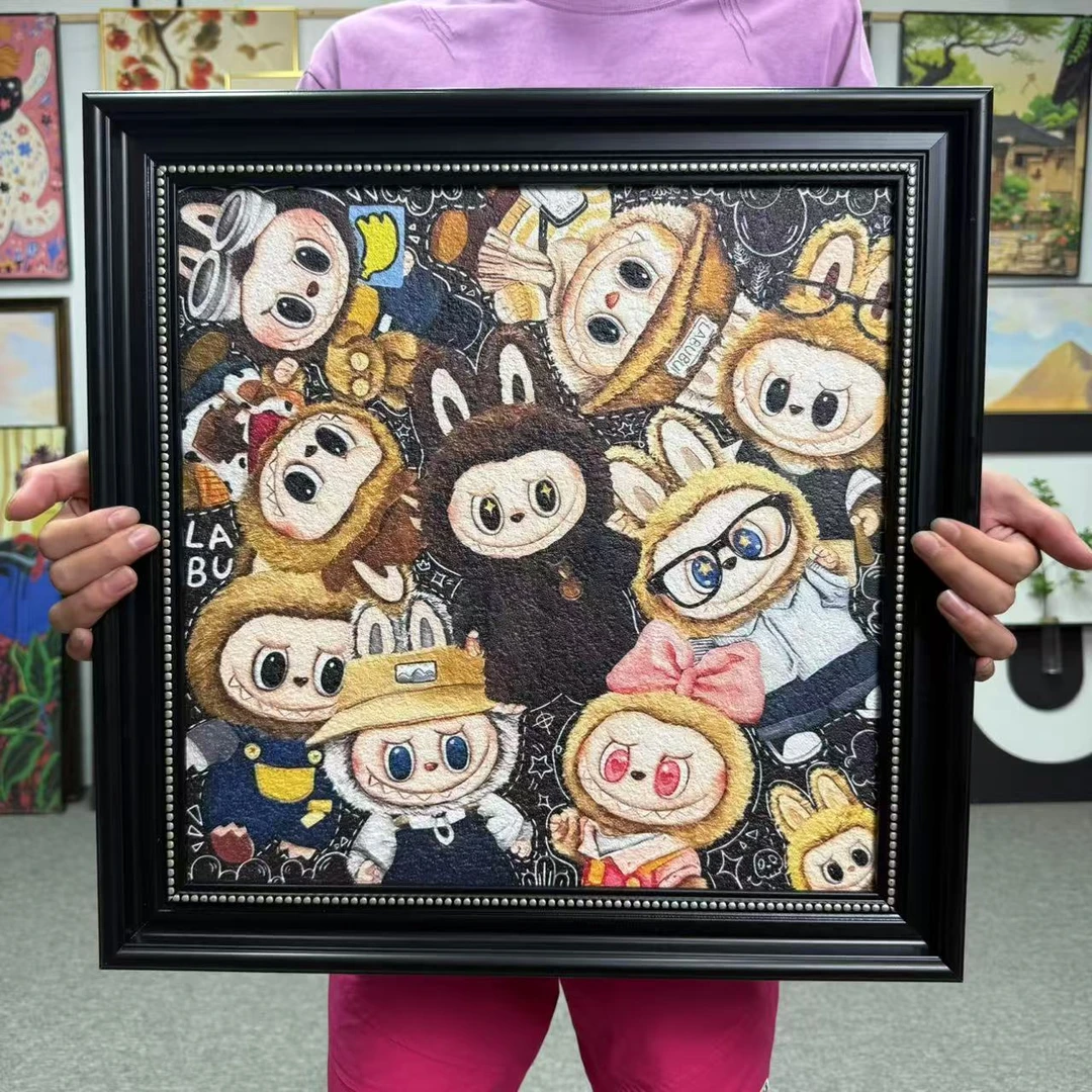 卡通人物大幅装饰画可爱温馨适合卧室餐厅装饰5050