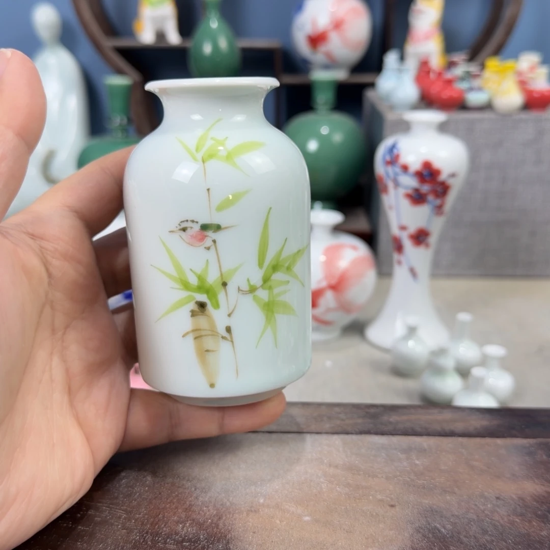 陶瓷手工小花器摆件
