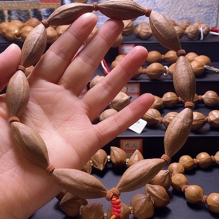 橄榄核手串柳叶核大长腿手持16×38
