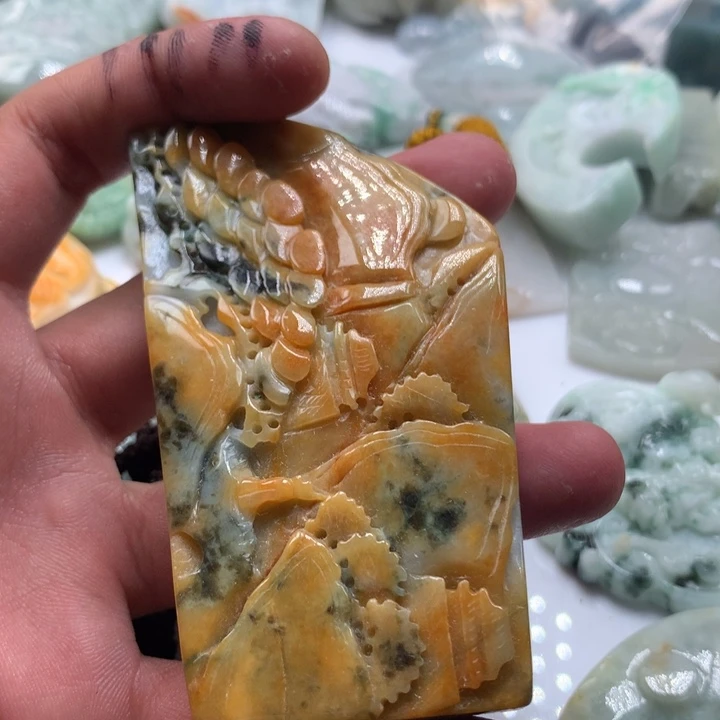 颈饰未镶嵌翡翠保真天然a货翡翠