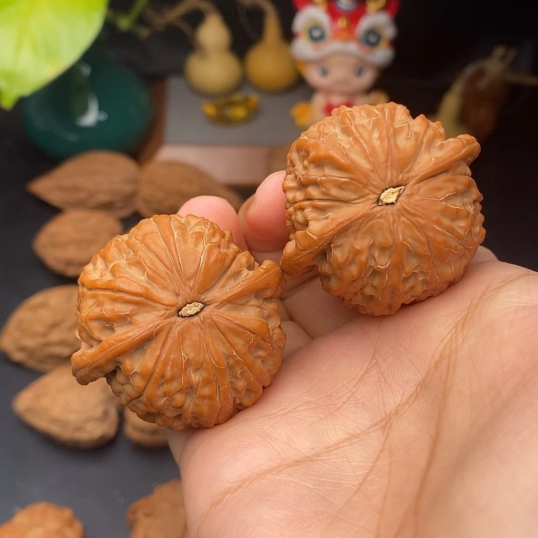 把件文玩核桃甜*棍金麒麟