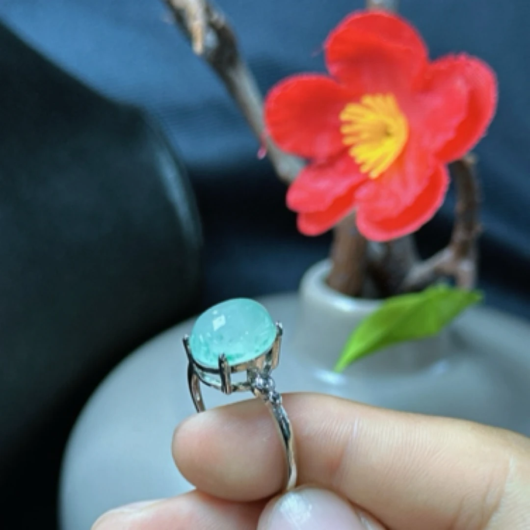 天然非洲翠精美戒指多样性发货