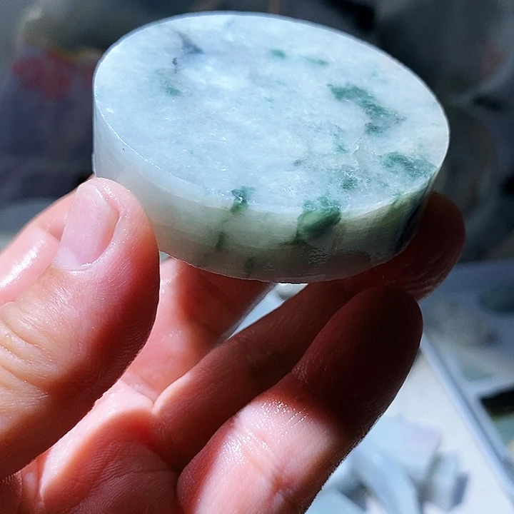 散珠翡翠手镯心101