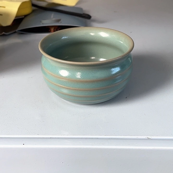 杯子天青釉 福袋子杯