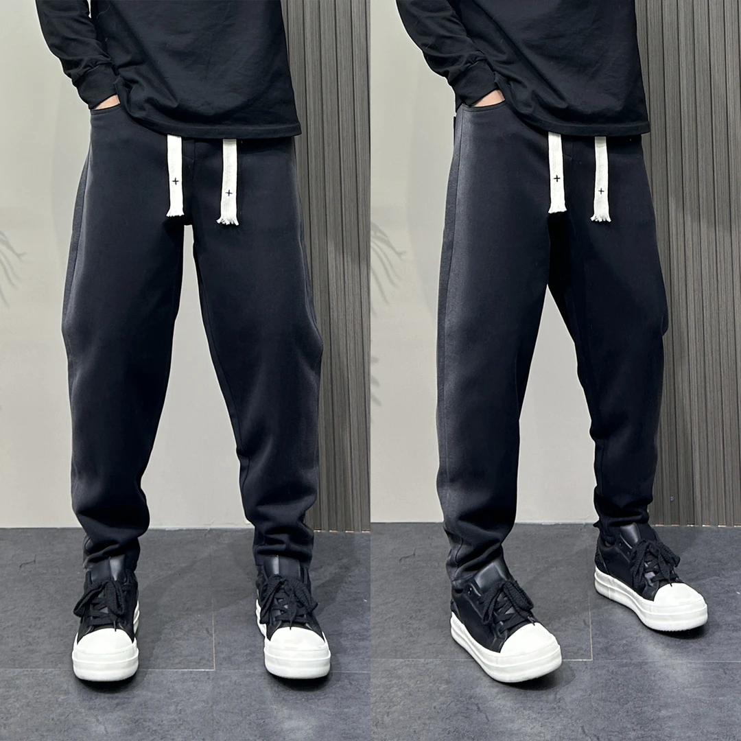 2025秋季新款百搭休闲裤宽松束脚哈伦裤男渐变户外垂感运动卫裤