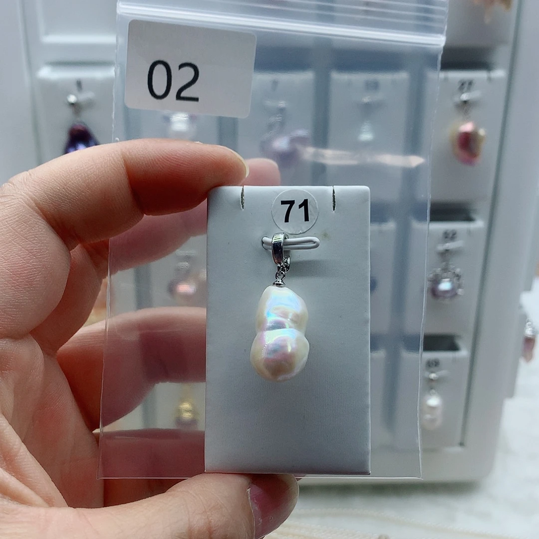 淡水珍珠吊坠(不含链)合金