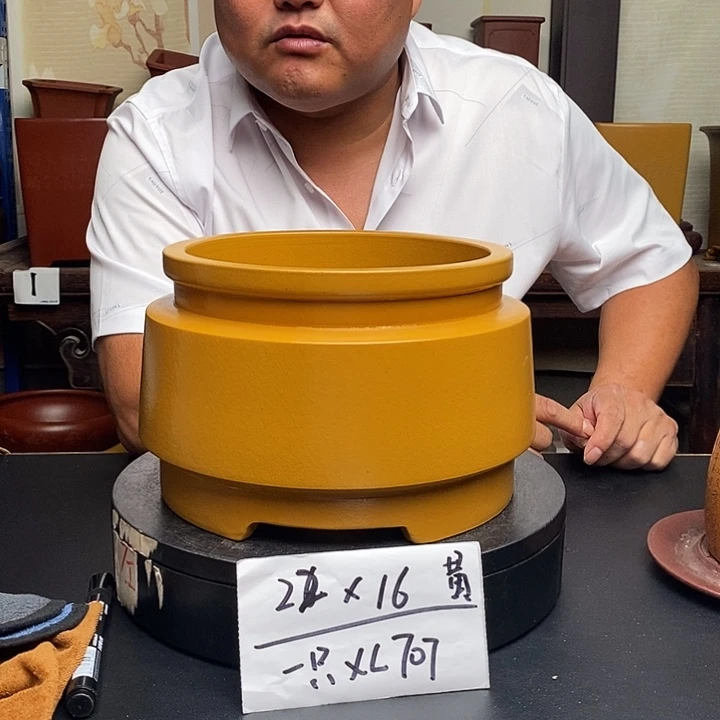 紫砂花盆货号一只XL707