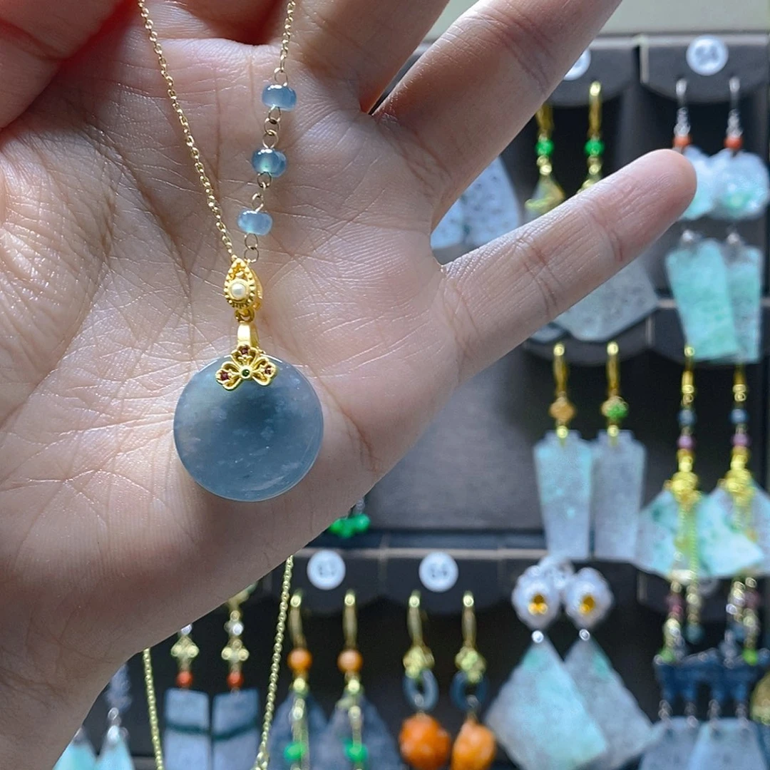 颈饰未镶嵌翡翠翡翠