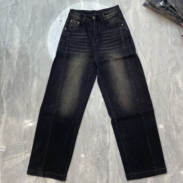 31580-2秋季休闲美式高街弹力牛仔裤水洗百搭裤子春秋长裤