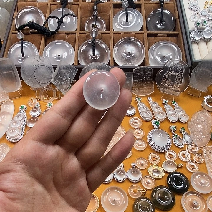 石英质玉平安扣未镶嵌