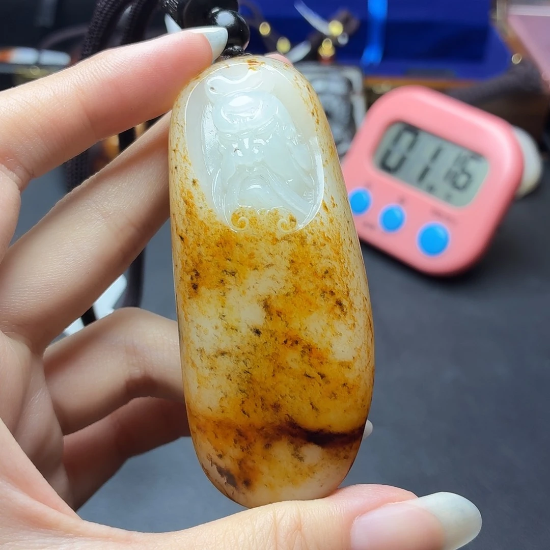 红***参颈饰未镶嵌和田玉N