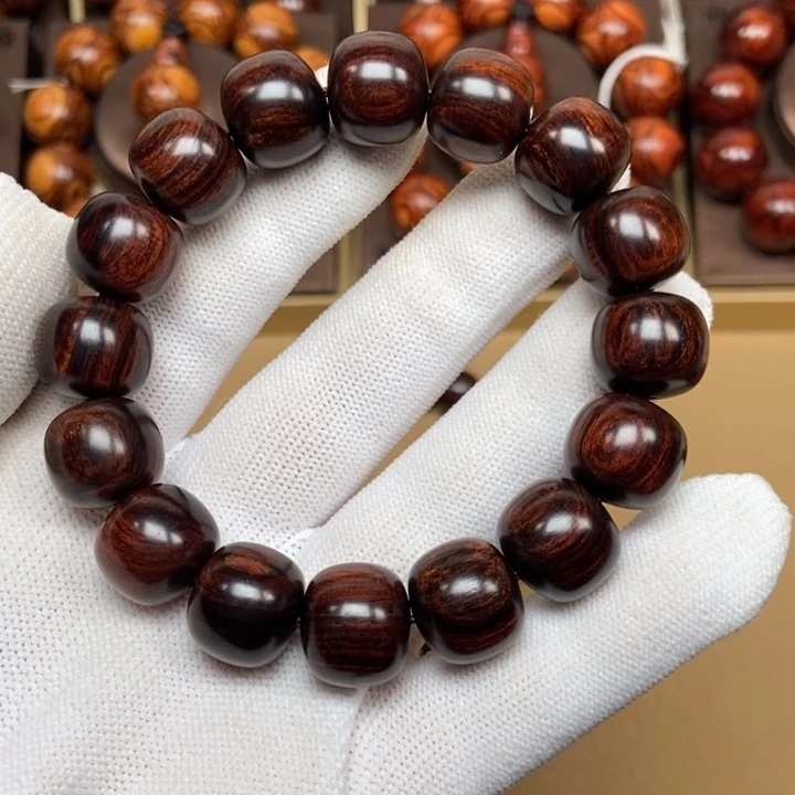 手串/手链黄花梨/降香黄檀大**?海黄紫油梨老行珠