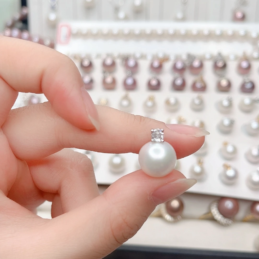 合金淡水珍珠吊坠(赠链)