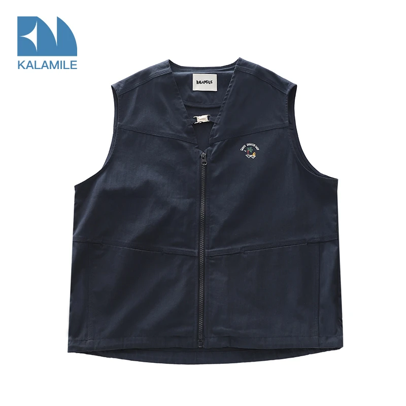 KALAM1LE【时髦焦点】儿童亲子春夏时尚百搭户外潮酷印花马甲x2001