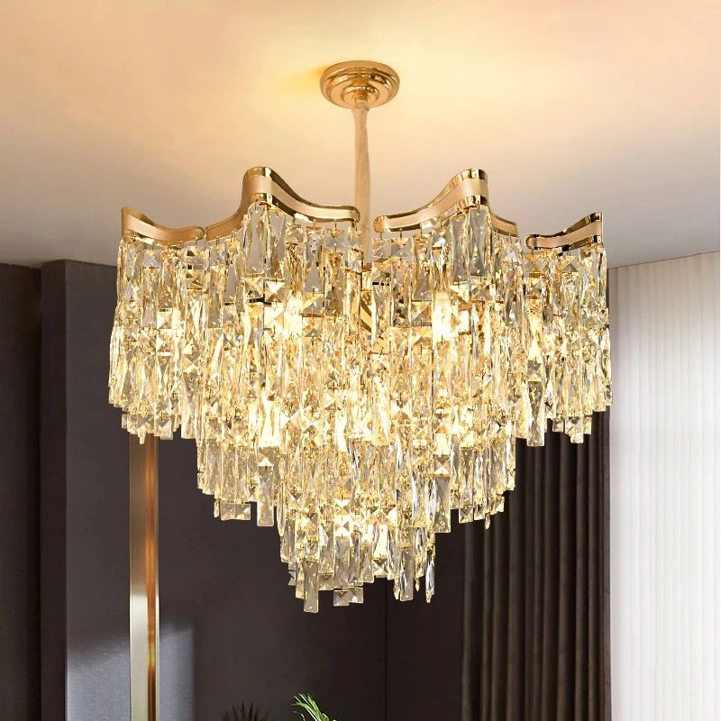轻奢水晶灯大气客厅吊灯法式水晶灯简约客厅吊灯餐厅吊灯简约卧室