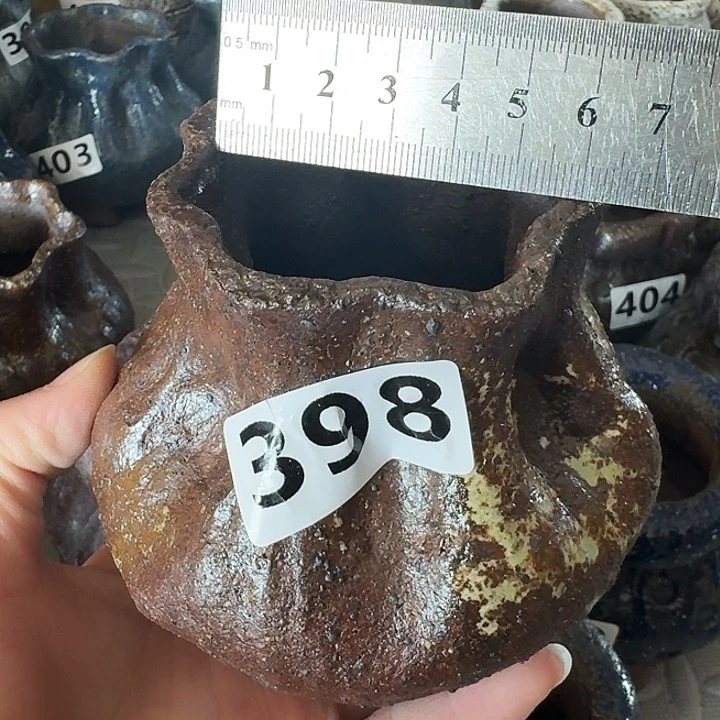 内口5高9粗陶手工