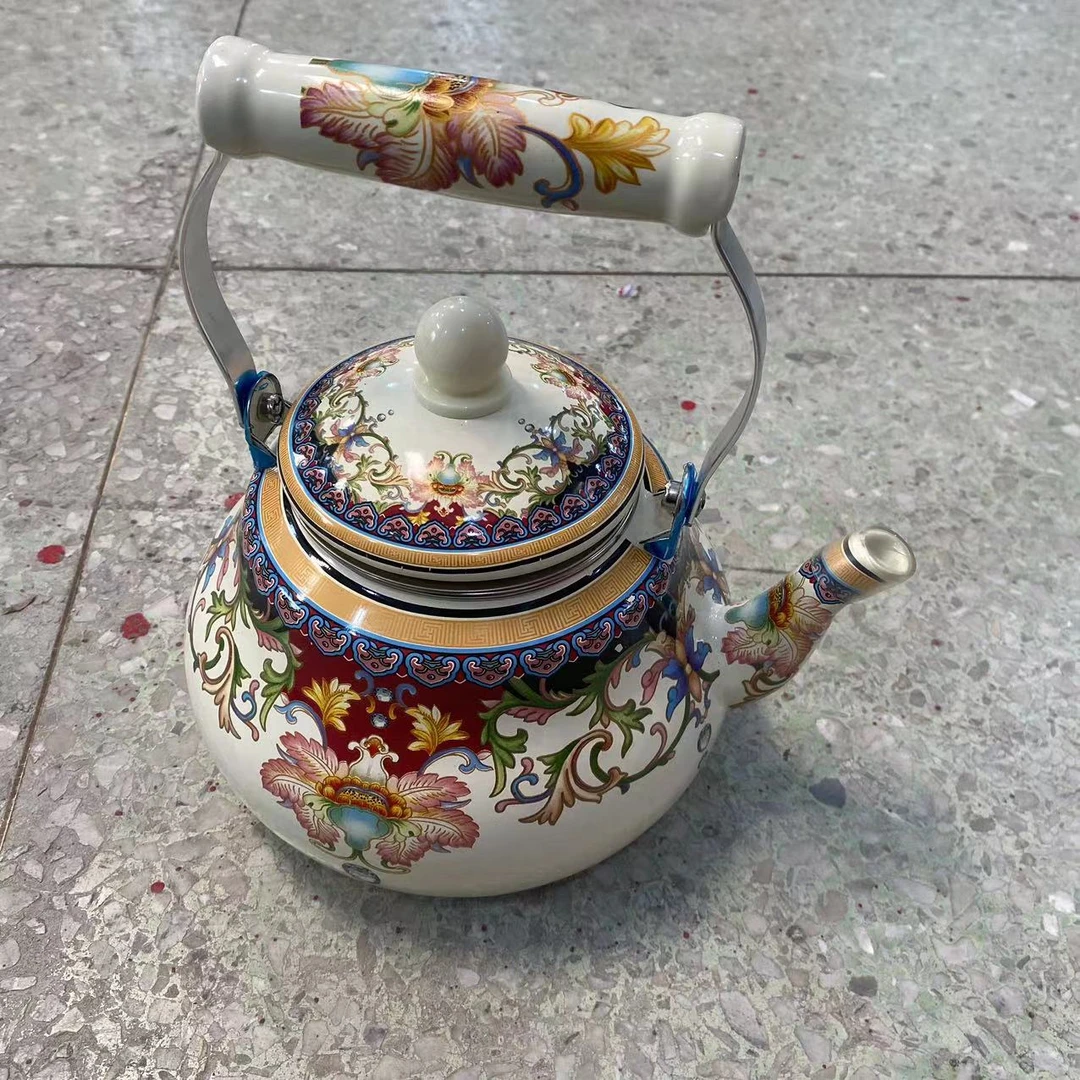 搪瓷珐琅水壶电磁炉明火通用烧水壶茶壶D6