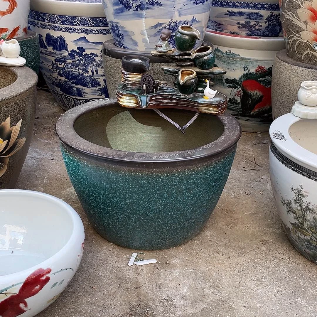 景德镇陶瓷鱼缸景德镇陶瓷鱼缸