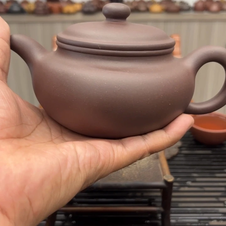 茶壶紫砂文*人紫泥400毫升