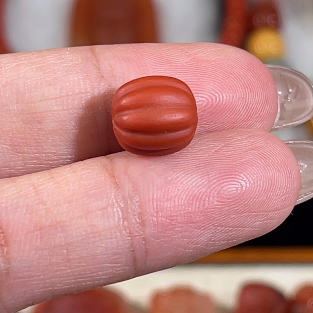 南红玛瑙未镶嵌老南红瓜珠9.7*9