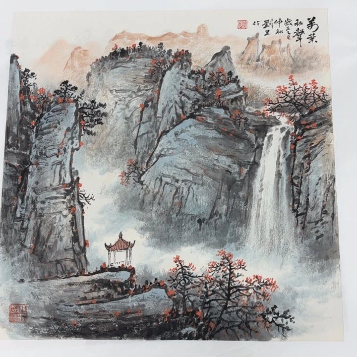 国画绘画作品多次参加