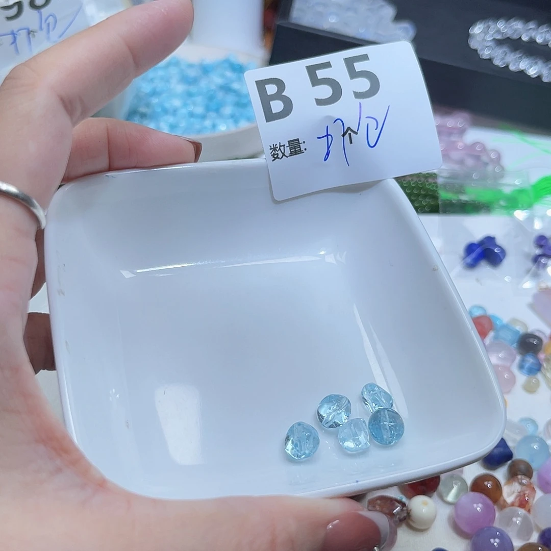 水晶未镶嵌珠宝半成品V55