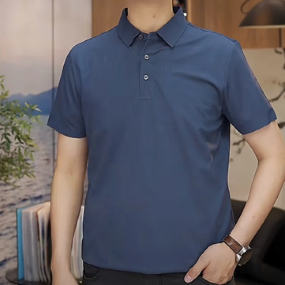 美尔森夏季高端翻领T恤短袖 X506