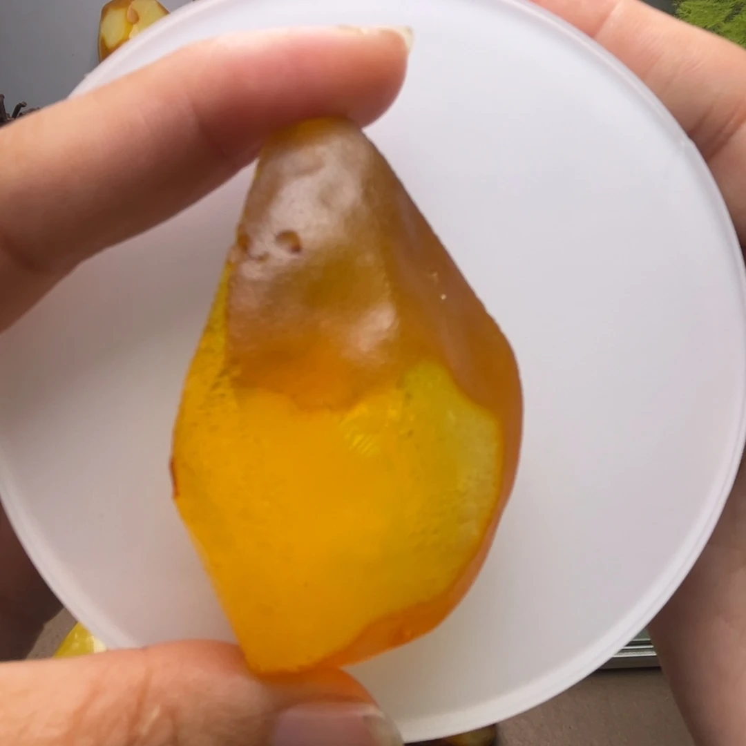 定制琥珀未镶嵌琥珀蜜蜡原石有瑕