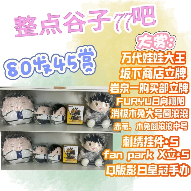 【整点谷子77吧】排球少年 及川木兔 中学生 毛绒玩偶 抽赏