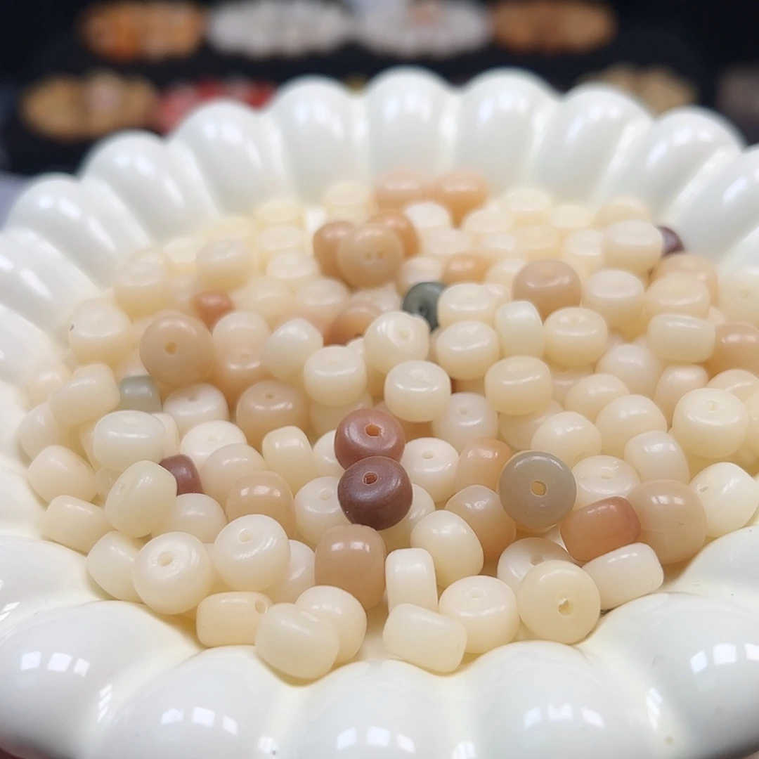 菩提根/象牙果手串微瑕卡9奶白药片200颗